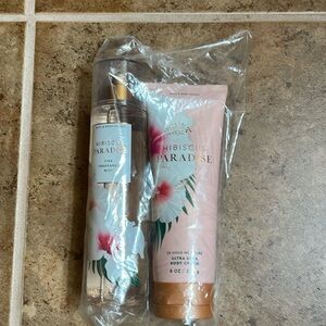 New BBW Hibiscus Paradise mist & body cream